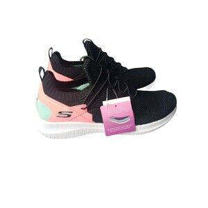 Skechers Shoes Women' Size 8 Trainers Ultra Flex-More Tranquility Black Mint